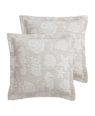 Levtex Seaside Charm 2-pc. Sham Set, European In Gray