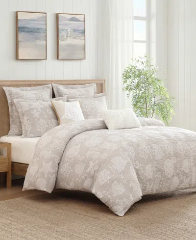 Levtex Seaside Charm Textured 2-pc. Comforter Set, Twin/twin Xl In Neutral