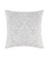 Levtex Sherbourne Embroidered Decorative Pillow, 18" X 18" In Gray