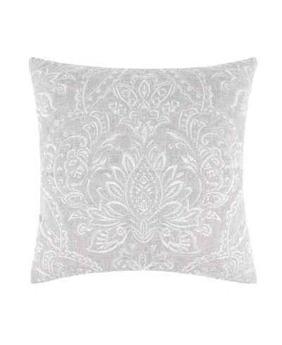 Levtex Sherbourne Embroidered Decorative Pillow, 18" X 18" In Gray