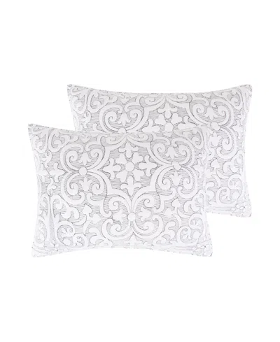 Levtex Sherbourne Quilted Stitch 2-pc. Sham Set, King In Multi