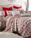 Levtex Silent Night Nordic Stripe 3-pc. Quilt Set, King In Red