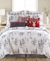 Levtex Sleigh Bells Reversible Quilt, Twin/twin Xl In Gray
