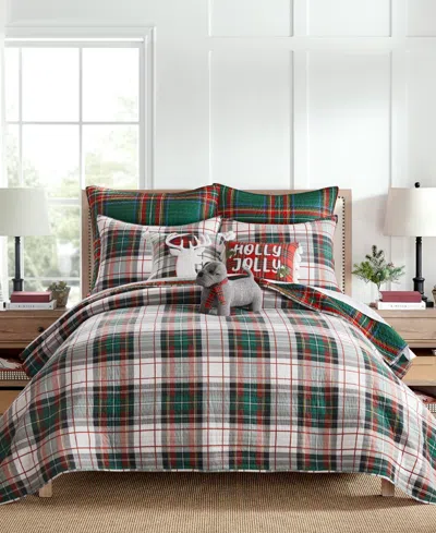 Levtex Spencer Green Plaid Reversible Quilt, Full/queen