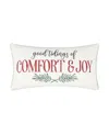 Levtex Spencer Plaid Comfort Embroidered Decorative Pillow, 12" X 24" In Multi
