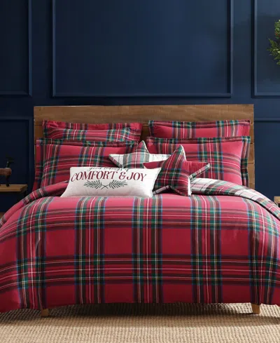 Levtex Spencer Plaid Flannel 2-pc. Comforter Set, Twin/twin Xl In Red