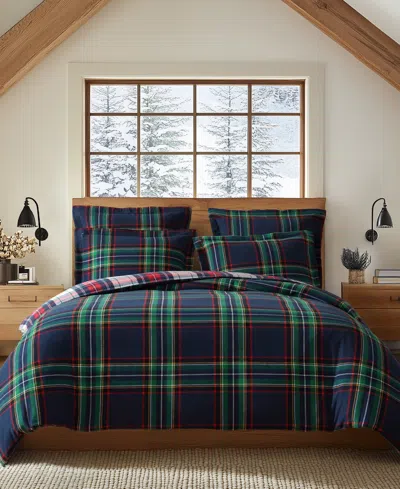 LEVTEX SPENCER PLAID FLANNEL 3-PC. COMFORTER SET, KING/CALIFORNIA KING