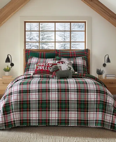 Levtex Spencer Plaid Reversible Bedspread, Queen In Green