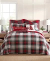 Levtex Spencer Plaid Reversible Bedspreads In Red