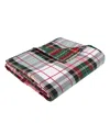 Levtex Spencer Plaid Reversible Quilted Throw, 50" X 60" In Green