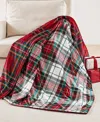 Levtex Spencer Red Plaid Oversized Reversible Throw, 68" X 68" In Multi