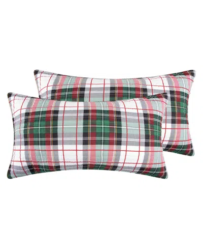Levtex Spencer Red Plaid Quilted 2-pc. Sham Set, King In Multi