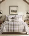 Levtex Spencer Red Plaid Reversible Quilt, Twin In Brown