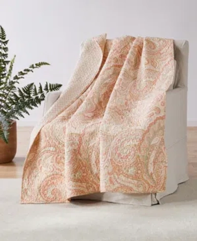 Levtex Spruce Coral Quilted Throw