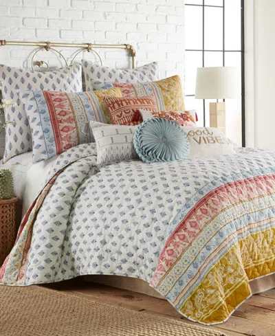 Levtex Tamiya Moroccan Inspired 3-pc. Quilt Set, Full/queen In Blue