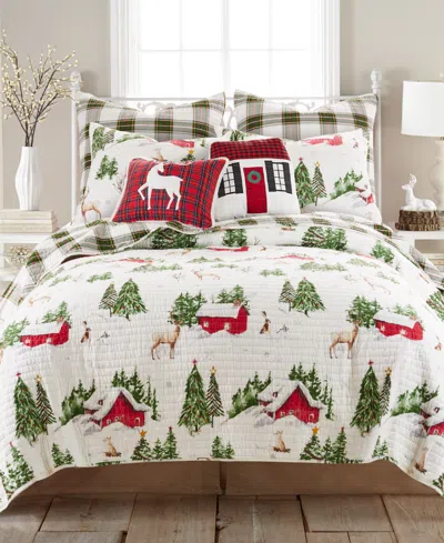 Levtex Tatum Pines Holiday Reversible 2-pc. Quilt Set, Twin/twin Xl In Multi