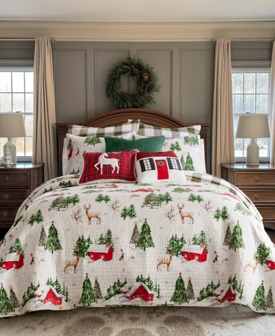 Levtex Tatum Pines Reversible 2-pc. Bedspread Set, Twin/twin Xl In Green