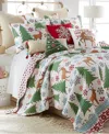 Levtex Tinsel Festive Forest Reversible 2-pc. Quilt Set, Twin In White