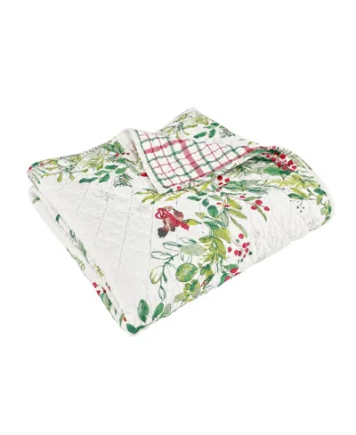 Levtex Tinsel Tidings Reversible Quilted Throw, 50" X 60" In Multi