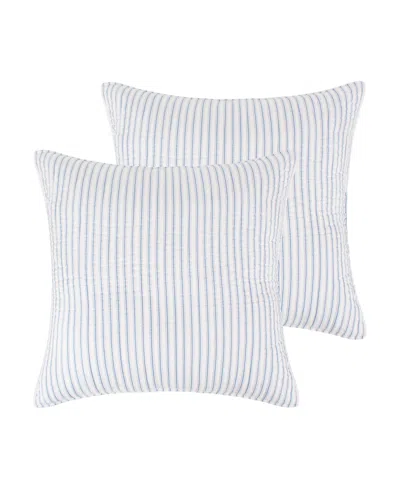 Levtex Tobago Stripe 2-pc. Sham Set, European In Blue