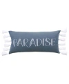 Levtex Truro Paradise Decorative Pillow, 12" X 24" In Blue