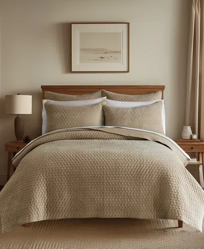 Levtex Velvet Stitch Reversible 3-pc. Quilt Set, King/california King