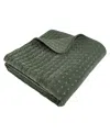 Levtex Velvet Stitch Reversible Quilted Throw, 50" X 60"