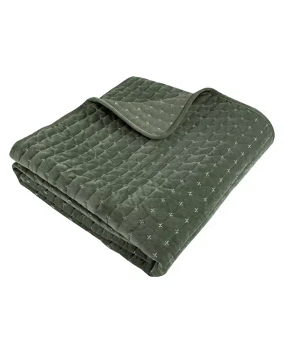Levtex Velvet Stitch Reversible Quilted Throw, 50" X 60"