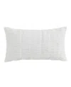 Levtex Waffle Plaid Quilted Decorative Pillow, 12" X 22" In White