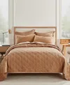 Levtex Washed Linen Relaxed Textured Quilt, King/california King In Tan
