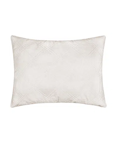 Levtex Washed Linen Relaxed Textured Quilted Sham, King In Cream
