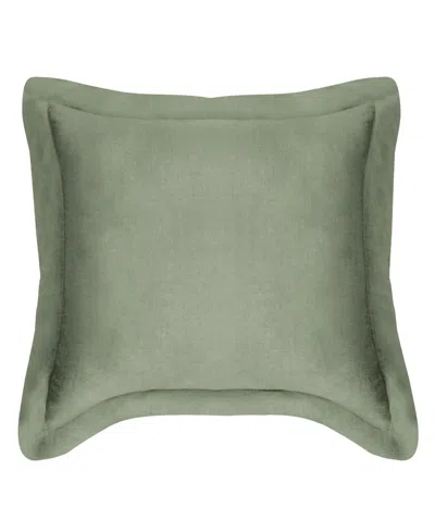 Levtex Washed Linen Sham, European In Sage Green