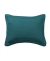 Levtex Washed Linen Sham, King In Teal