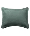 Levtex Washed Linen Sham, Standard In Green