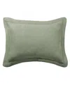 Levtex Washed Linen Sham, Standard In Sage Green
