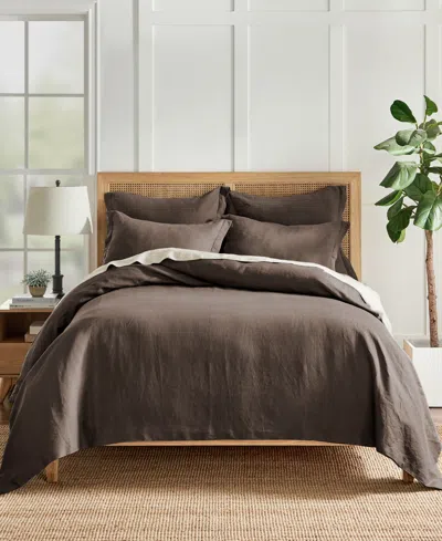 LEVTEX WASHED LINEN SOLID DUVET COVER, TWIN/TWIN XL