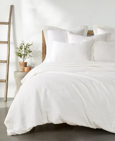 Levtex Washed Linen Solid Duvet Cover, Twin/twin Xl In Cream