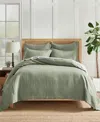 Levtex Washed Linen Solid Duvet Cover, King/california King In Sage Green