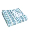 Levtex Yasmina Reversible Quilted Throw, 50" X 60" In Spa