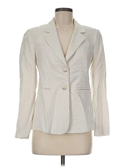 Pre-owned Lewit Blazer Jacket In Ivory
