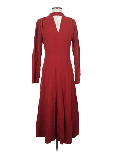 Pre-owned Lewit Casual Dress In Burgundy