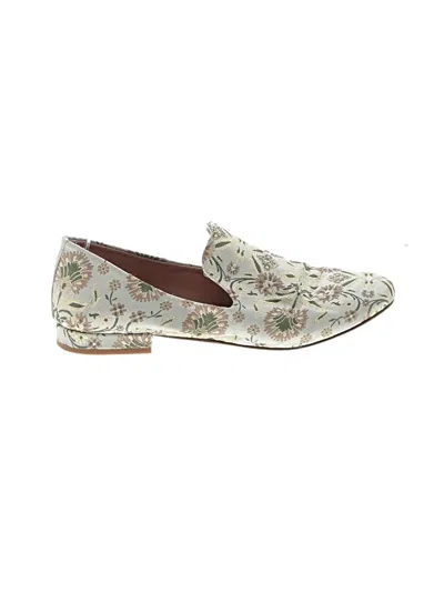 Pre-owned Lewit Flats In Ivory