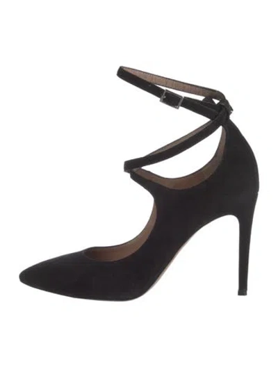 Pre-owned Lewit Suede Pumps In Black