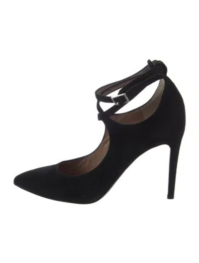 Pre-owned Lewit Suede Pumps In Black
