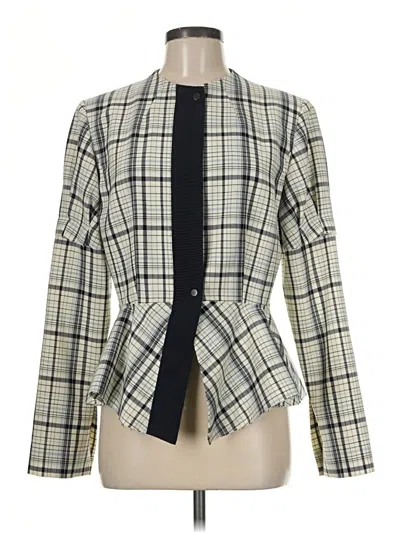 Pre-owned Lewit Wool Blazer Jacket In Ivory