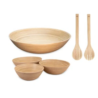 Lexa 5 Piece Bowl And Utensil Set In Neutral