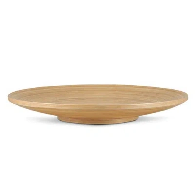 Lexa Footed Plate, 12 Inch In Neutral