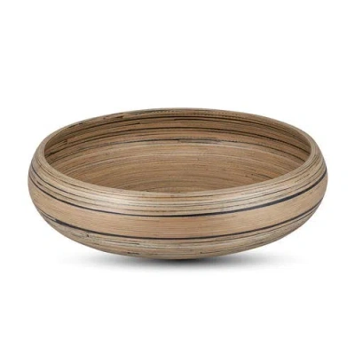 Lexa Fruit Bowl, 12 Inch In Brown
