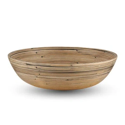 Lexa Salad Bowl, 12 Inch In Brown