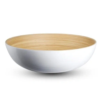 Lexa Salad Bowl, 12 Inch In White
